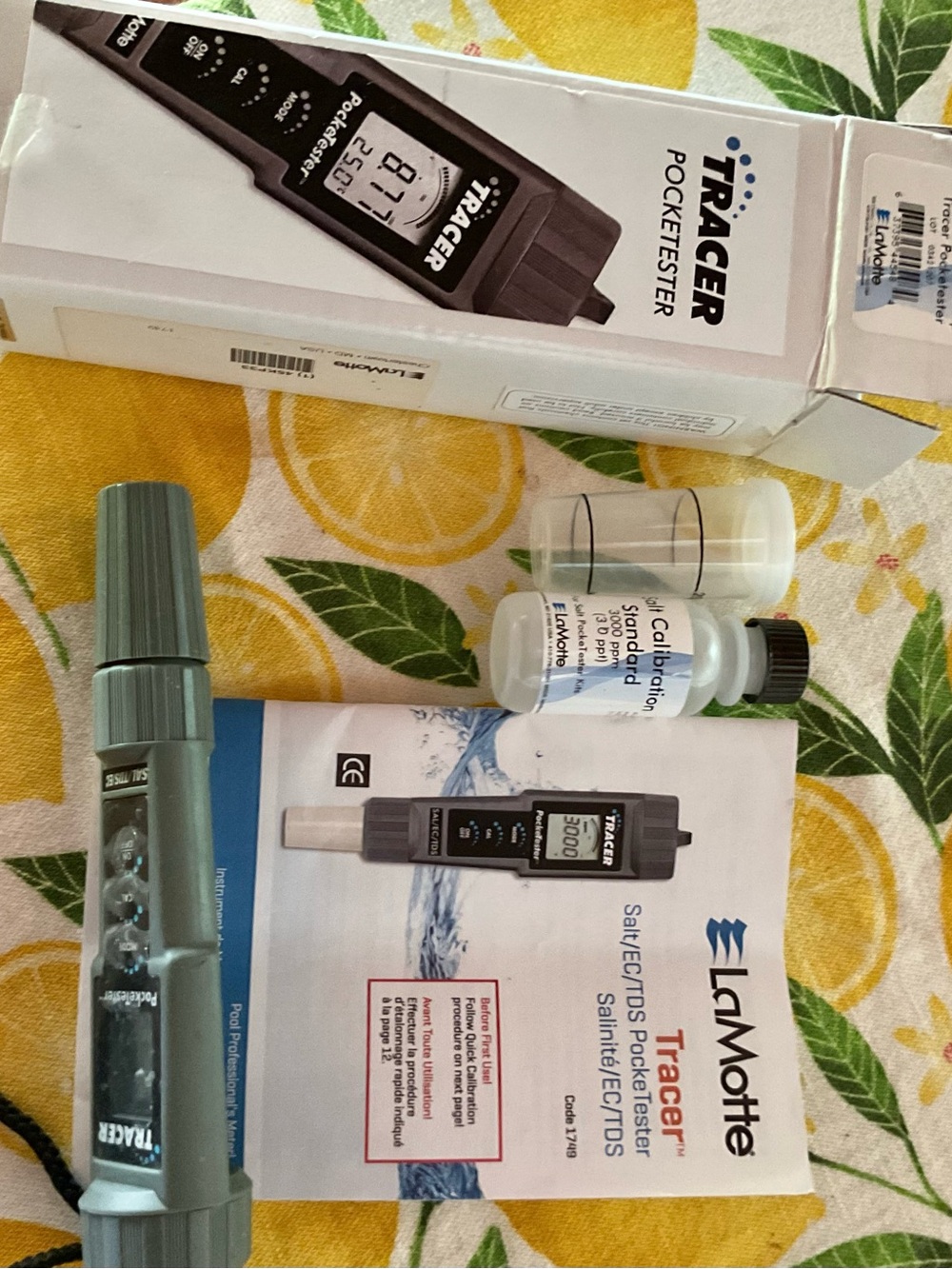 Salt water pool tester